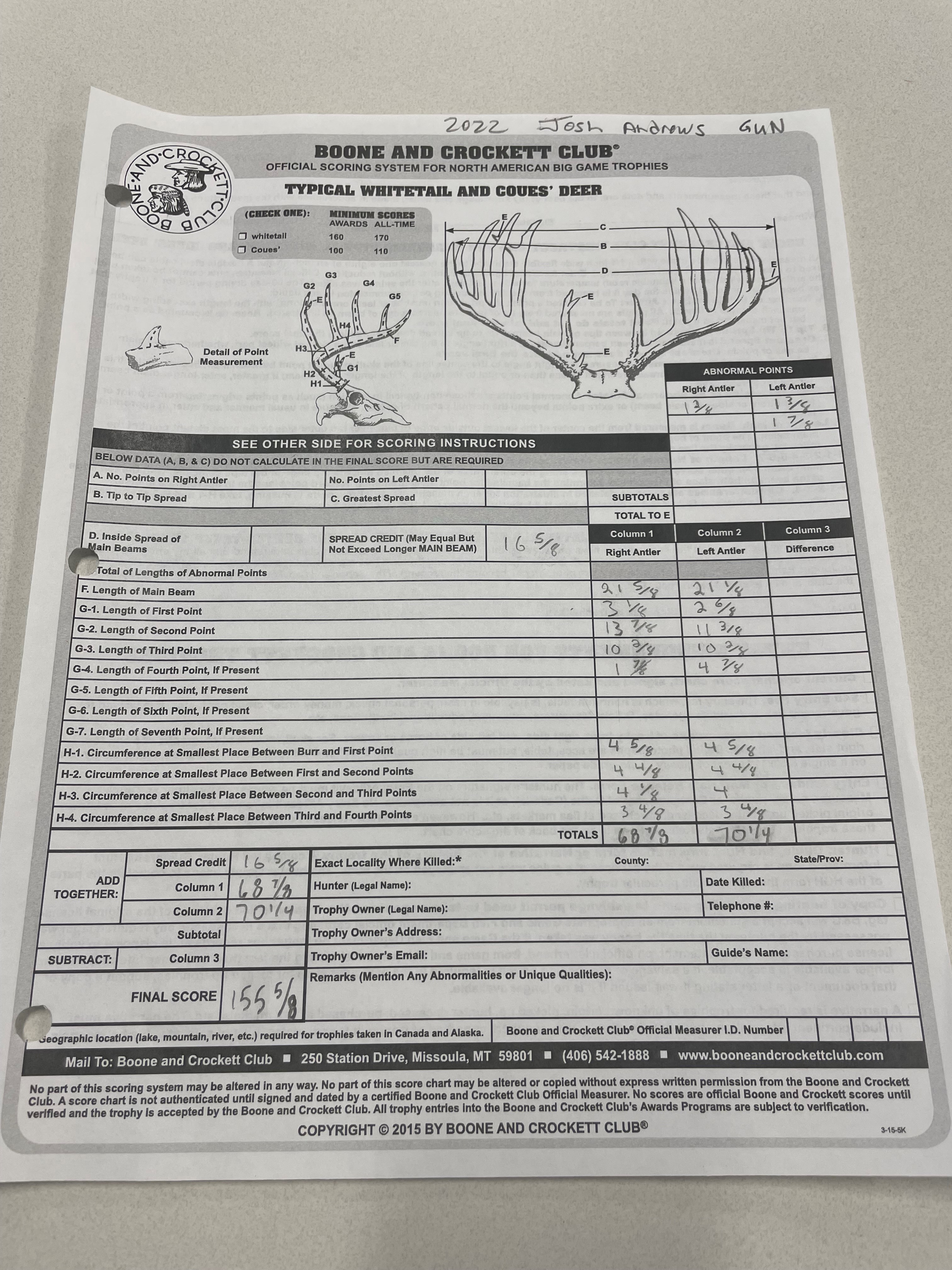 New TG Buck Pool Record